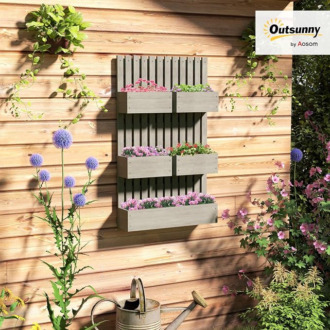 Outsunny 5 Box Raised Garden Bed - Image 2