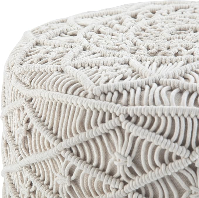SIMPLIHOME Coates Round Pouf - Image 4