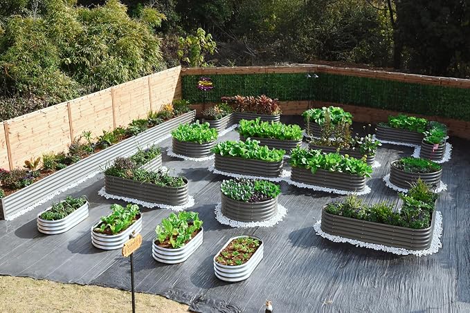 A ANLEOLIFE 12-Pack Galvanized Raised Garden Beds Outdoor, Whole Backyard Farm - Image 4