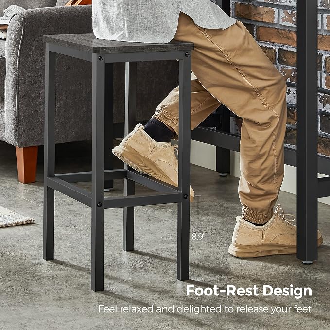 VASAGLE Bar Stools, Kitchen Breakfast Bar Stools - Image 7