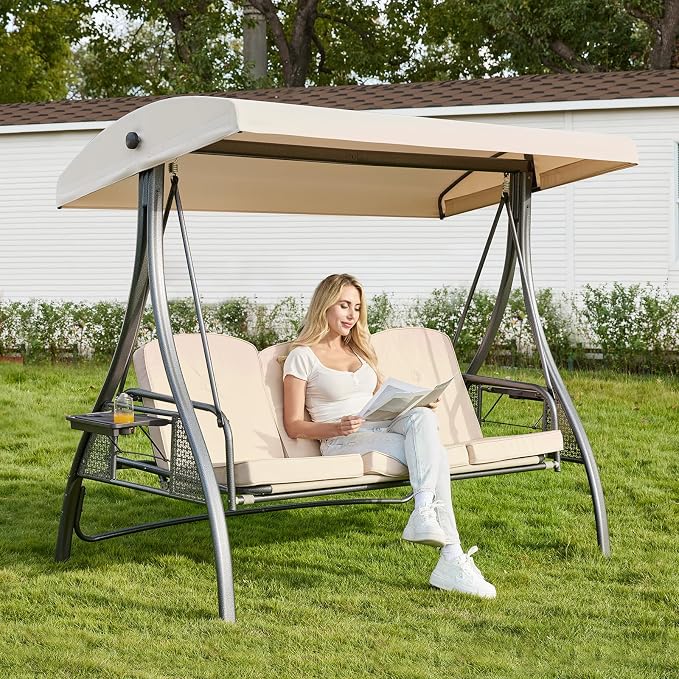 Upgrade 180° Convertible Outdoor Swing by Oungelark