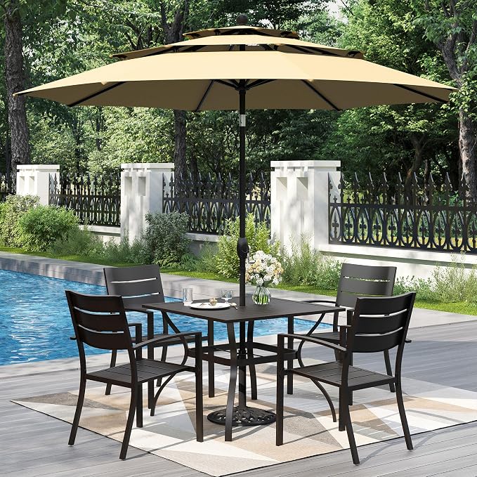 PHI VILLA 5 Pieces Outdoor Dining Set by PHIVILLAThepioneerofcomfortablehouseholdsupplies
