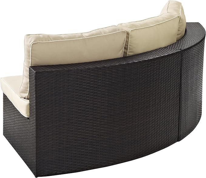 Crosley Furniture Catalina Outdoor Sectional Sofa, 3-Person Wicker Patio Couch - Image 5