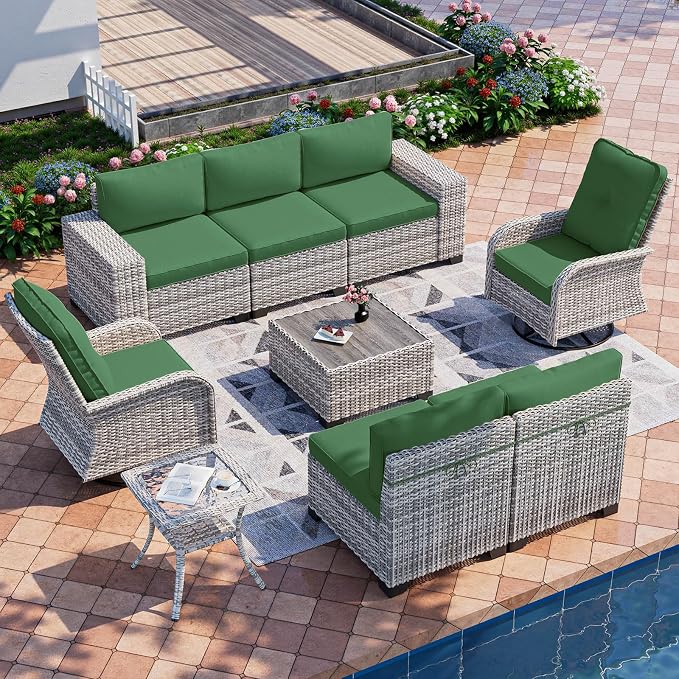 9-Piece Outdoor Patio Furniture Set by MuphyersPatioFurniture
