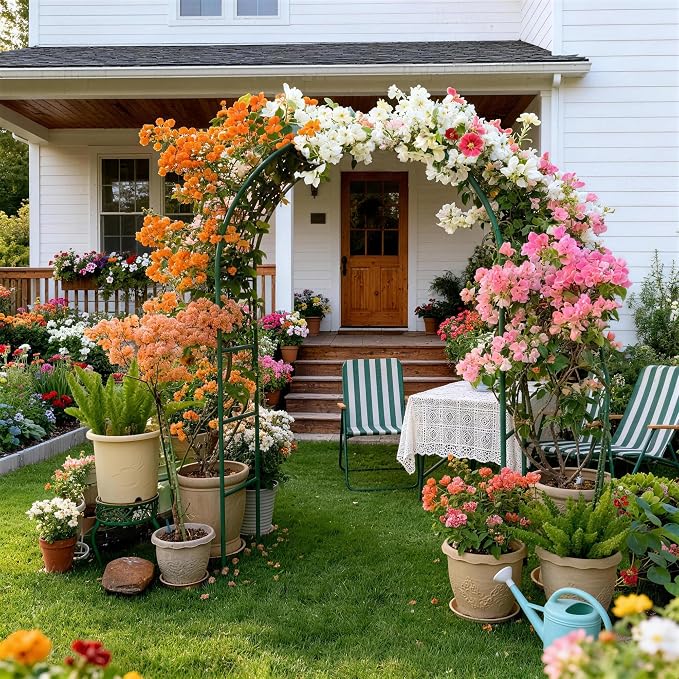 Thickened Rustproof Garden Arch Metal Trellis - Image 2