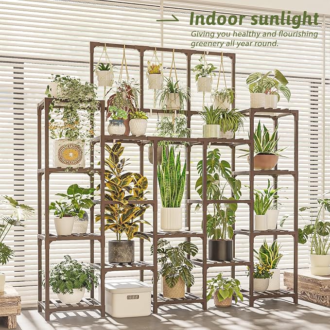 Plant Stand Indoor with Grow Light 14 tiers Large Plant Shelf - Image 8