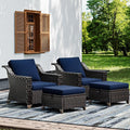 Joyside Wicker Patio Furniture Sets, 4 Pieces Upgraded Large Size Outdoor by Joyside