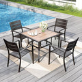 PHI VILLA 5 Pieces Outdoor Patio Dining Set by PHIVILLAThepioneerofcomfortablehouseholdsupplies