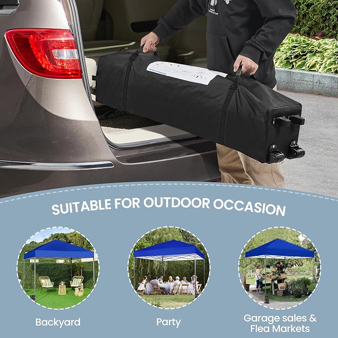 Yaheetech 8x8 Pop Up Canopy Easy Set-up Tent, Portable Outdoor Canopy Instant - Image 6