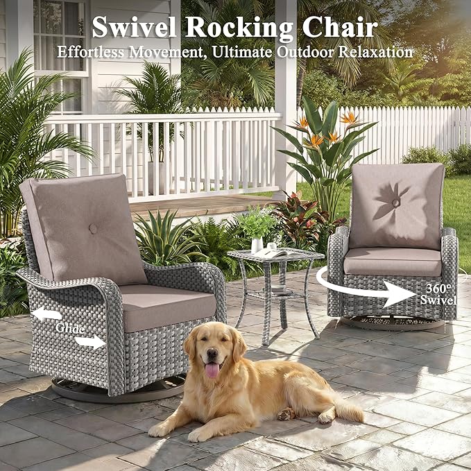 2-Seat Modern Patio Furniture Set - Image 4