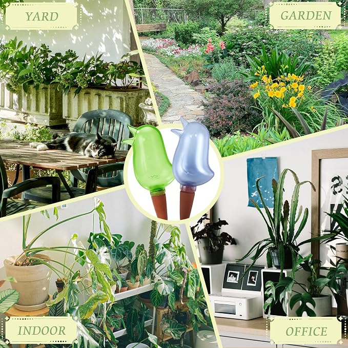 4 Pack Self Watering Spikes, Indoor Plant Watering Globes, Bird Shape Automatic - Image 6