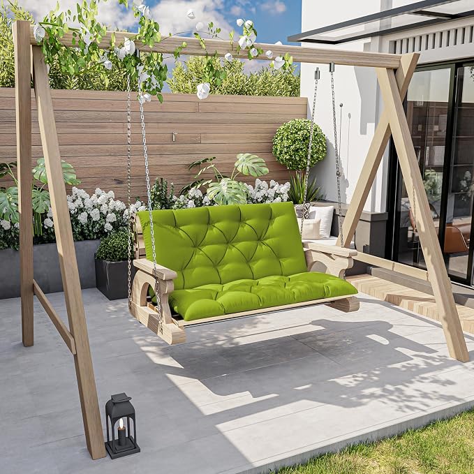 Porch Swing Cushion with Backrest, Waterproof Bench Cushion - Image 6