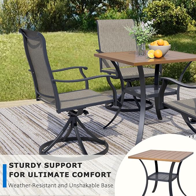 37.8'' Square Outdoor Patio Table - Image 5