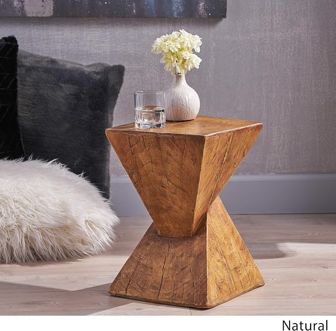 Christopher Knight Home Jerod Light-Weight Concrete Accent Table - Image 4