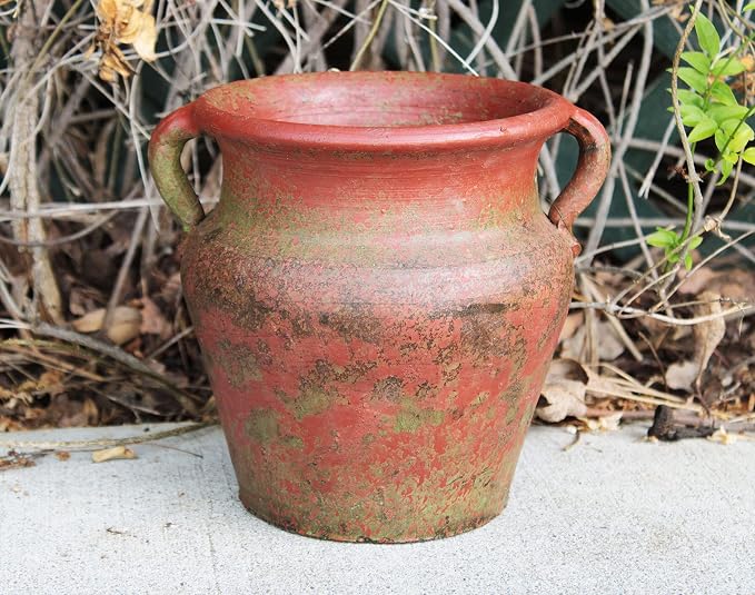 Egyptian Era Designed Earthen Ware Terra-Cotta Vessel/Planter - Image 2