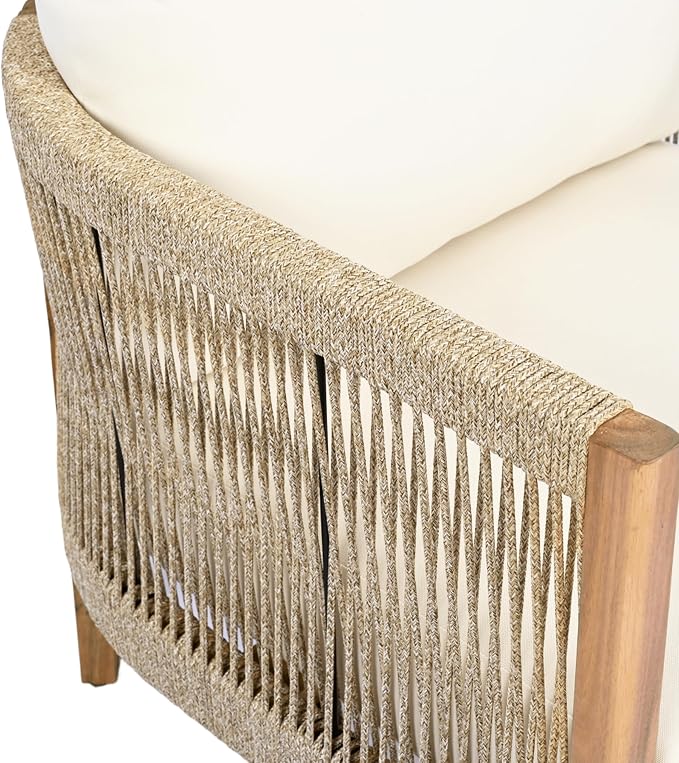Christopher Knight Home Havets 77"W Outdoor 3 Seater Sofa, Acacia Wood Bench - Image 14