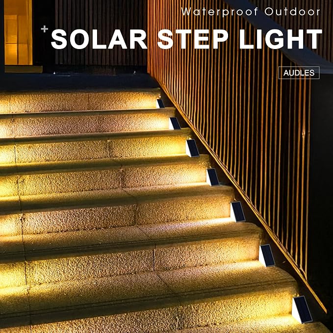 LED Solar Step Lights Waterproof Outdoor Stair Lights, Solar Deck Lights - Image 6