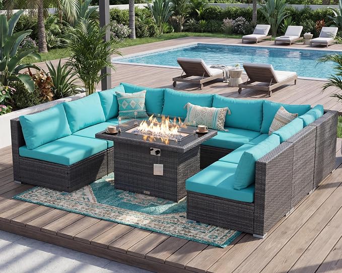 NICESOUL Extra Large 9 Piece Patio Furniture Set - Image 2