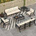 10 Piece Outdoor Patio Furniture Set, Outdoor Couch by PatioKingdom