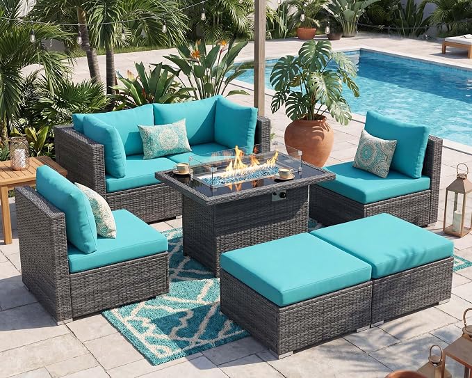 NICESOUL 29.3'' High-Back Outdoor Patio Furniture Set - Image 2
