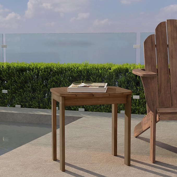 Linon Adirondack End, Teak Table - Image 7