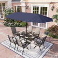 PHI VILLA 7 Piece Patio Dining Furniture Set by PHIVILLAThepioneerofcomfortablehouseholdsupplies