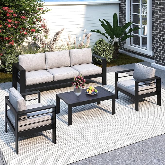 Solaste Aluminum Patio Furniture Set by Solaste