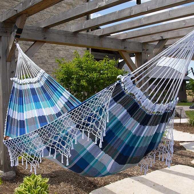 Vivere Authentic Brazilian Cotton Hammock - 450 lb Capacity - Image 2