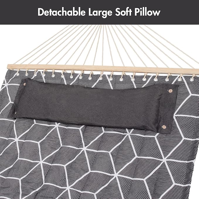ANOW Double Hammock with Stand Included, 2 Person Hammock with Stand - Image 8