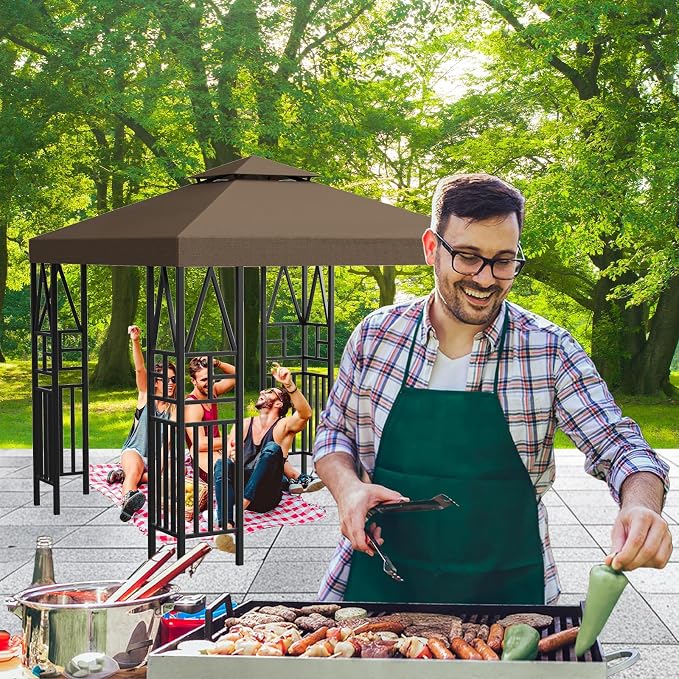 Gazebo Canopy Replacement 10x10ft Outdoor Shelter - Image 6