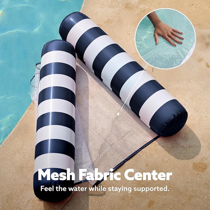 SLOOSH 2 Packs Hammock Pool Floats Adults, 4-in-1 Multi-Purpose Inflatable Pool - Image 7