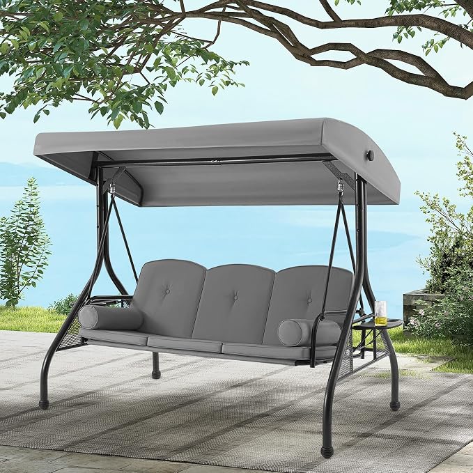 GYUTEI 3-Seat Outdoor Patio Swing - Image 9