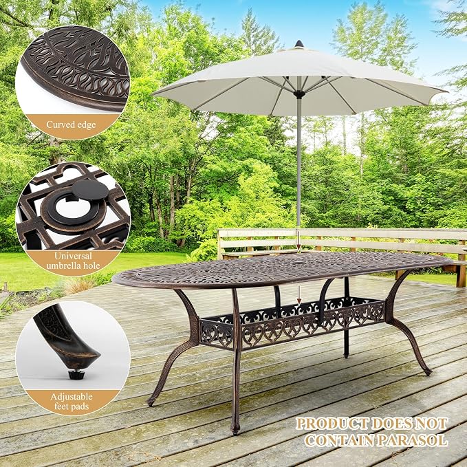 Outdoor Patio Dining Table - Image 4
