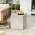 Christopher Knight Home Jeanie Outdoor Side Table Lightweight Concrete by ChristopherKnightHome