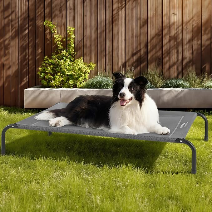 Bedsure Outdoor Elevated XL Dog Bed, Portable Indoor & Outdoor Cooling Raised - Image 8
