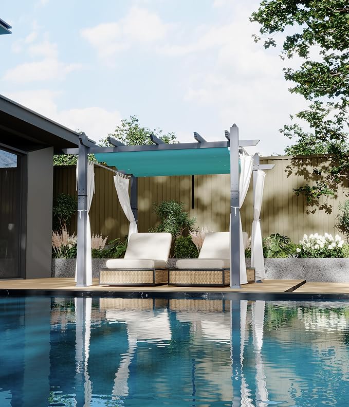 GarveeLife 10x10 ft Aluminum Pergola, Outdoor Metal Gazebo - Image 2