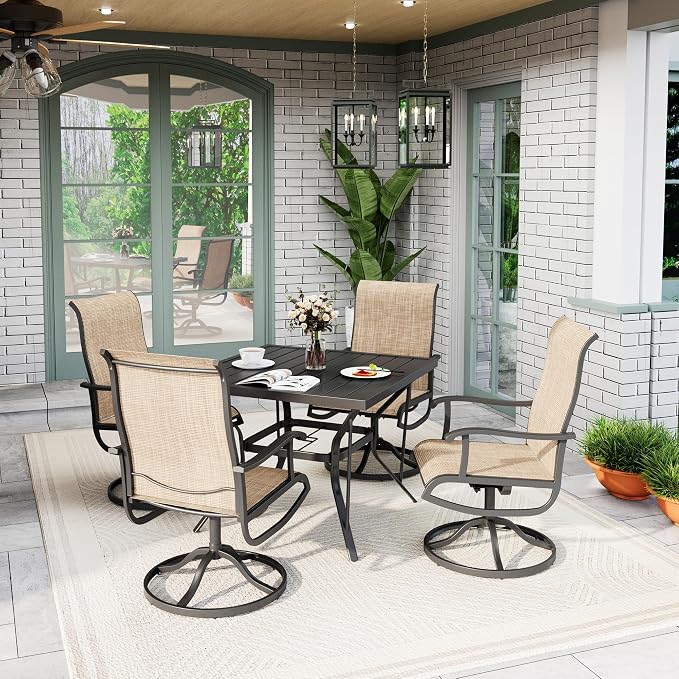 5-Piece Outdoor Dining Set, Patio Furniture Set - Image 7