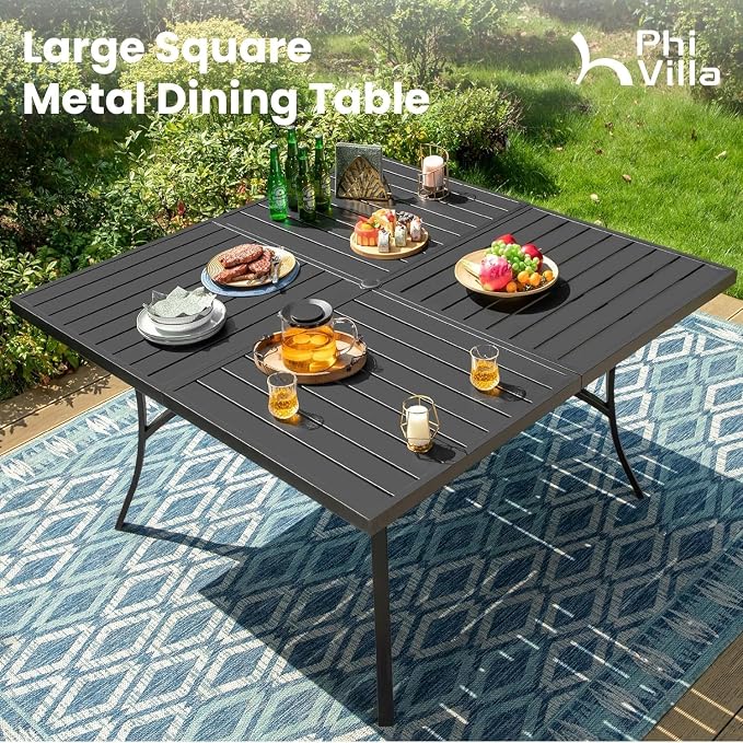 PHI VILLA 9 Pieces Outdoor Dining Set - Image 2