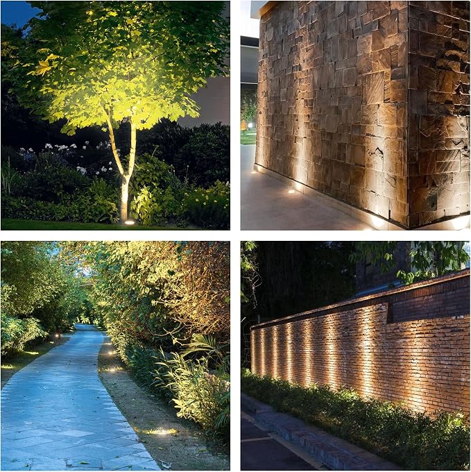 JESLED Landscape Lighting 6W LED Well Lights, 12V 24V Ground Lights 6000K - Image 7