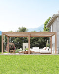 GarveeLife Louvered Pergola 12 ft x 20 ft, Outdoor Pergola by GarveeLife