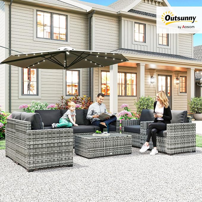 Outsunny 5 Piece Patio Furniture Set - Image 2