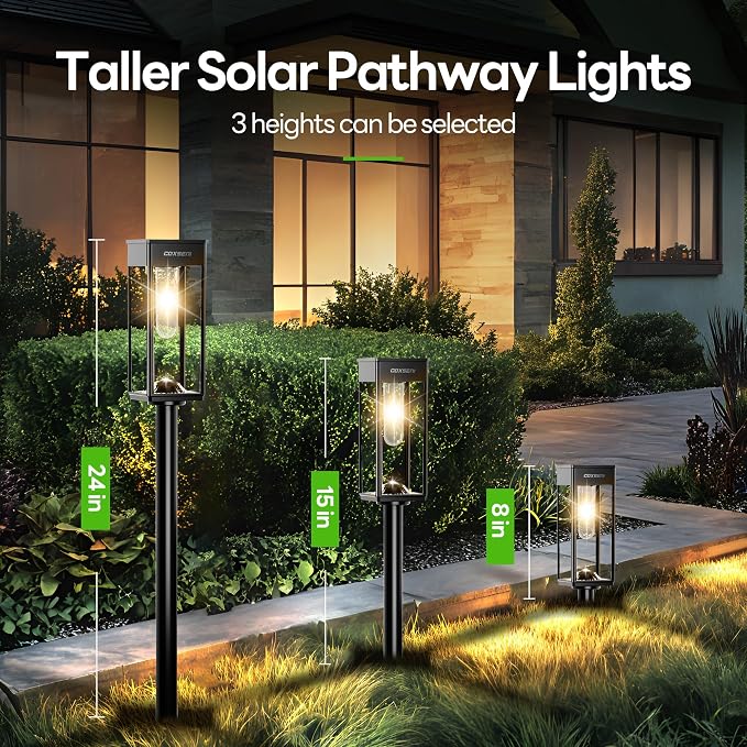Solar Pathway Lights Outdoor IP65 Waterproof, 6 Pack 3000K LED Auto On/Off - Image 7