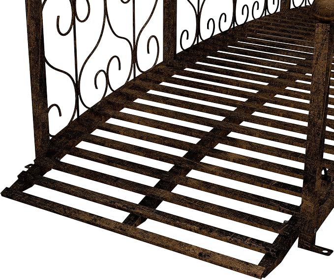 Outsunny 7' Metal Arch Garden Bridge - Image 9