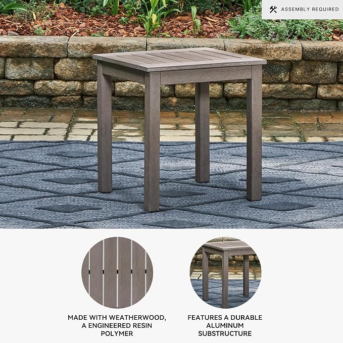 Signature Design by Ashley Hillside Barn Casual Outdoor Weatherwood Resin - Image 4
