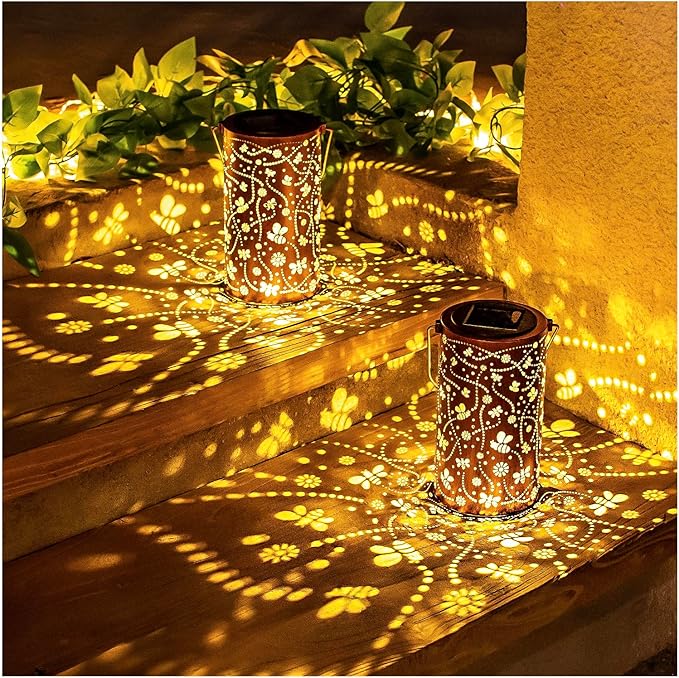 Bee Solar Lanterns Outdoor Waterproof Hanging Solar Lights Bee Gifts - Image 3