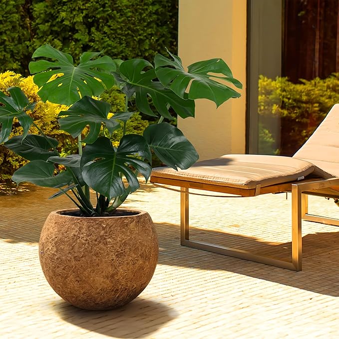 17 H x 21" Dia Round Fiberstone Planter - Image 5