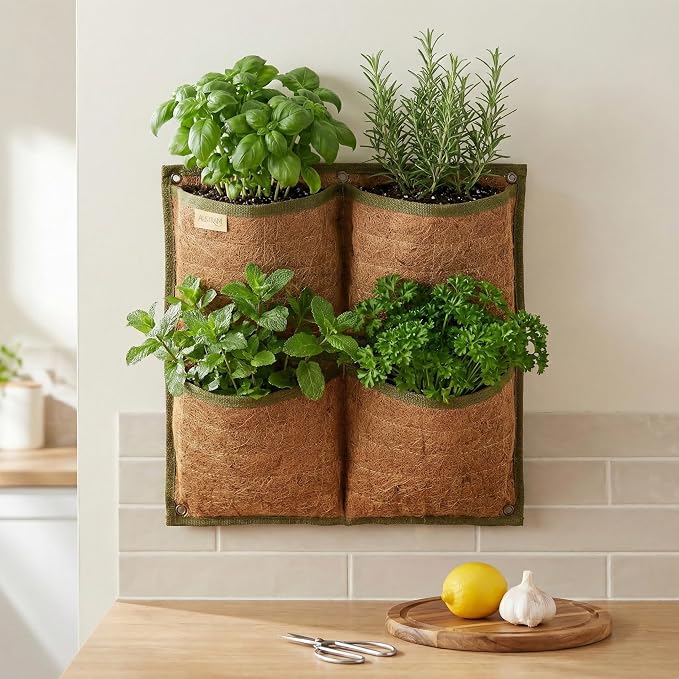Vertical Garden Planter, 4 Pocket, Vertical Planter, wall planters - Image 5