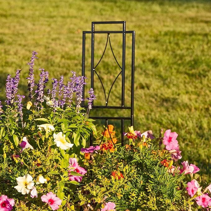 Sunnydaze 2-Piece Chic Diamonds Garden Trellis - Image 9