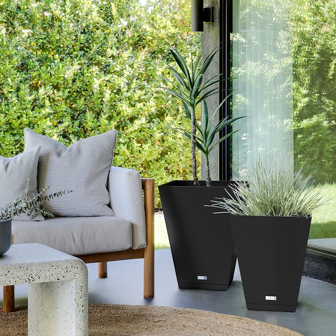 Veradek Nobleton Indoor/Outdoor Wide Square Planter - Image 6
