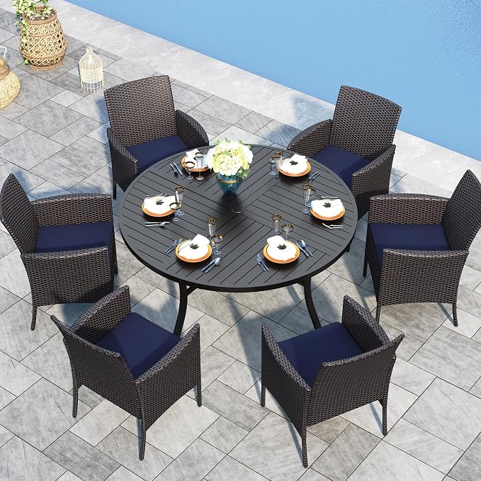 Sophia & William 7 Pieces Round Patio Dining Set by SophiaWilliam